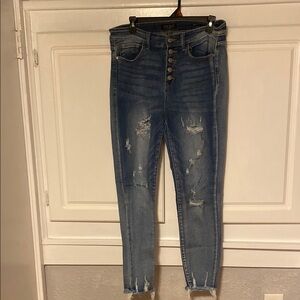 Judy Blue High Rise Distressed Jeans